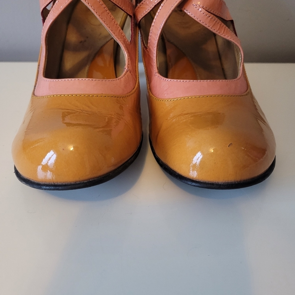Fluevog Bellevue Pearl Hart Criss Crossed Mary Jane Heel, GUC, Size 7.5 - Picture 3 of 16
